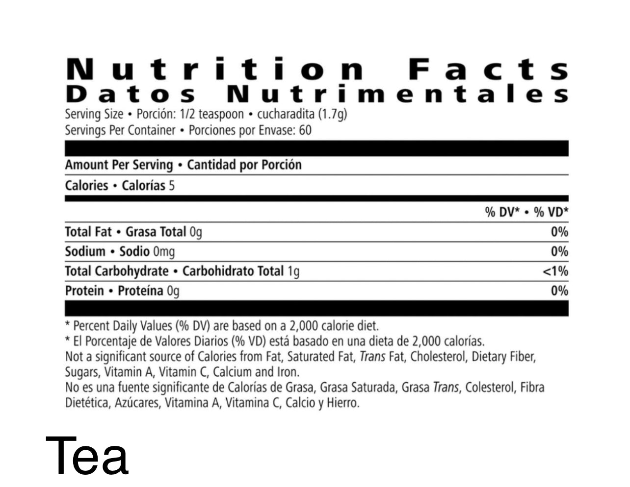 Blue Peach Mega Energy Tea